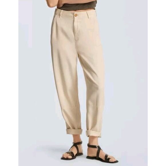 Everlane Pants - NEW Everlane 00 "THE TENCEL RELAXED CHINO" High Waist Pleated Tapered Pants